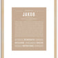 Jakob | Name Art Print