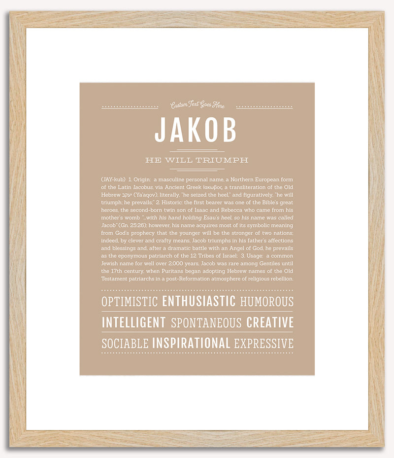 Jakob | Name Art Print