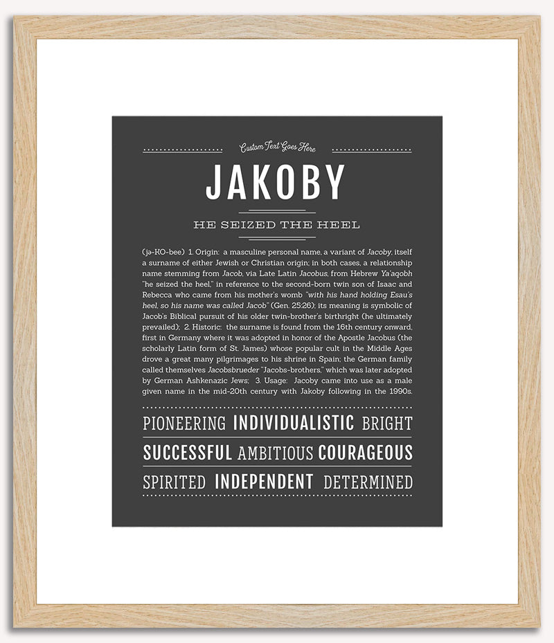 Jakoby | Name Art Print