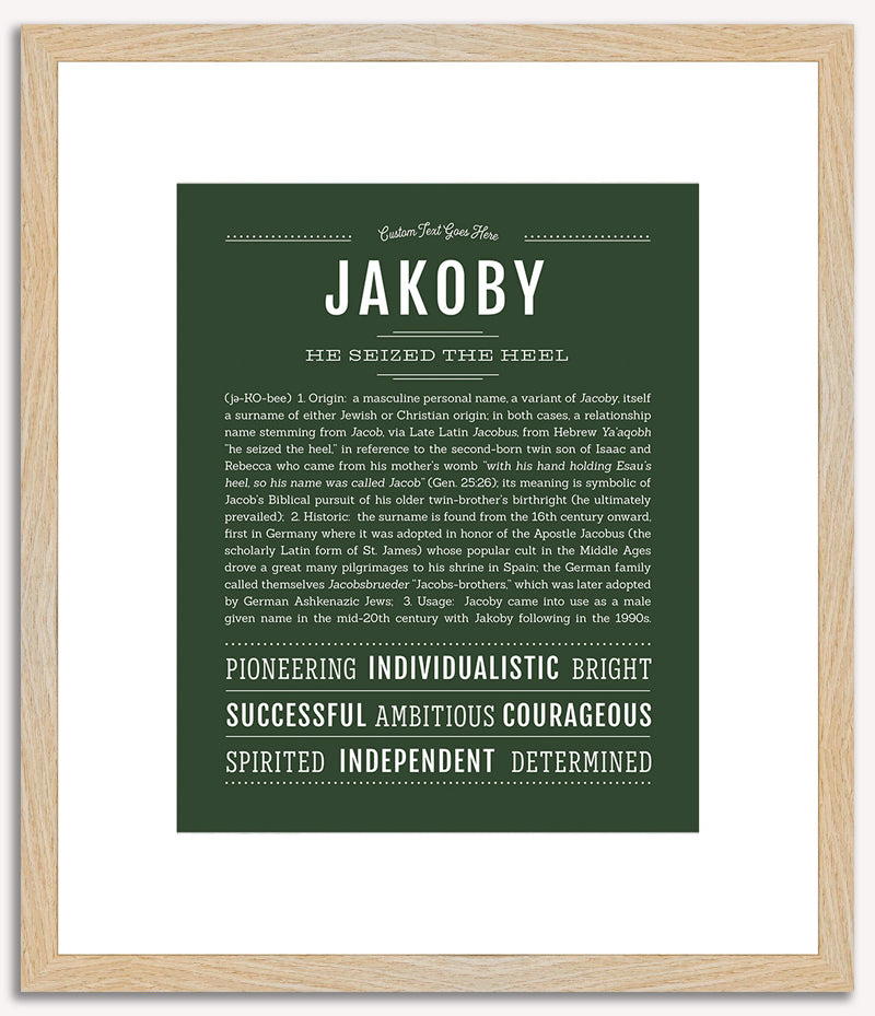 Jakoby | Name Art Print