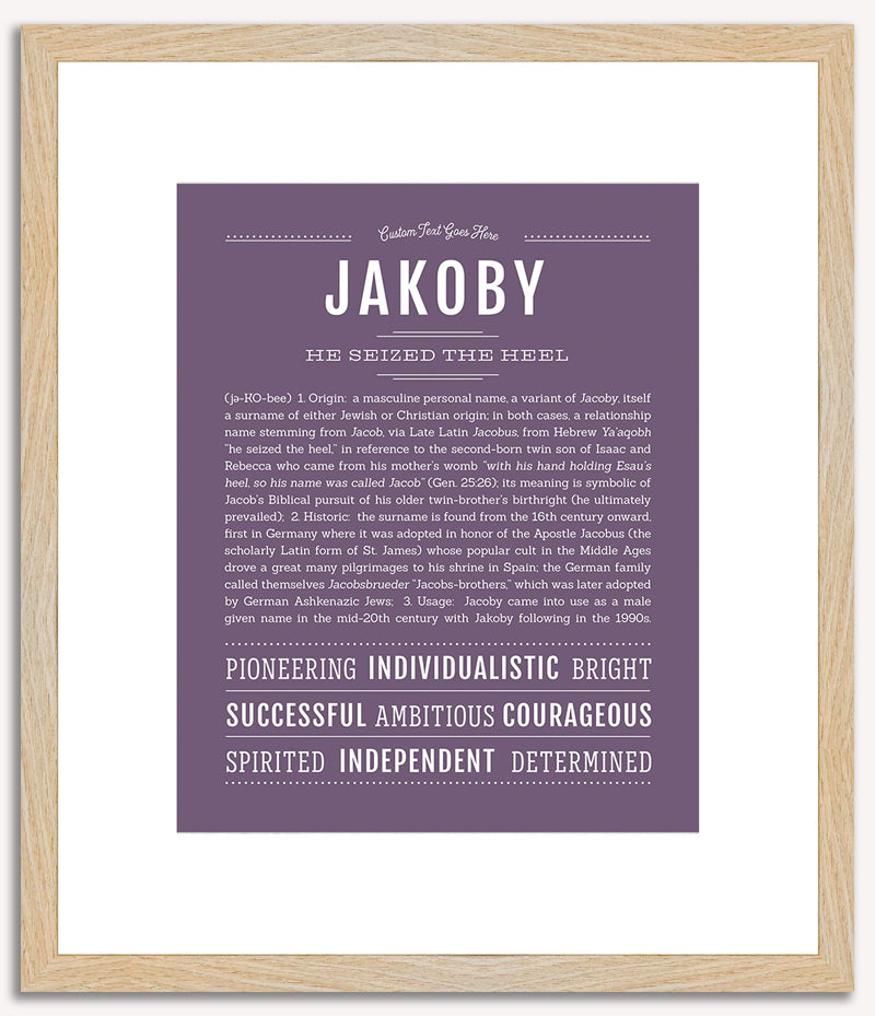 Jakoby | Name Art Print