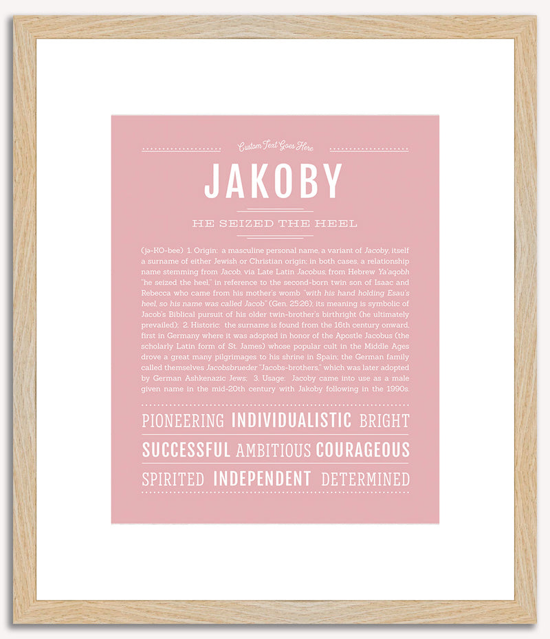 Jakoby | Name Art Print