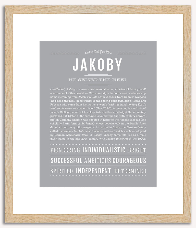 Jakoby | Name Art Print