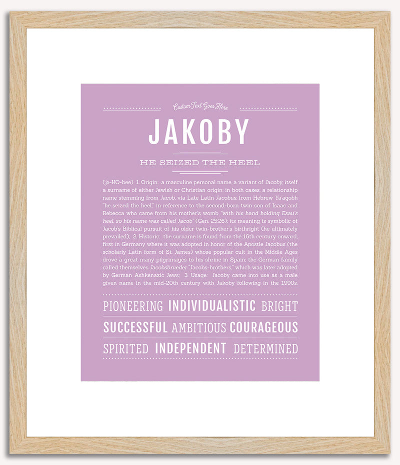 Jakoby | Name Art Print