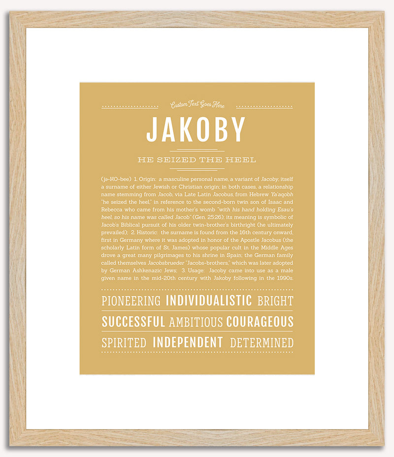 Jakoby | Name Art Print