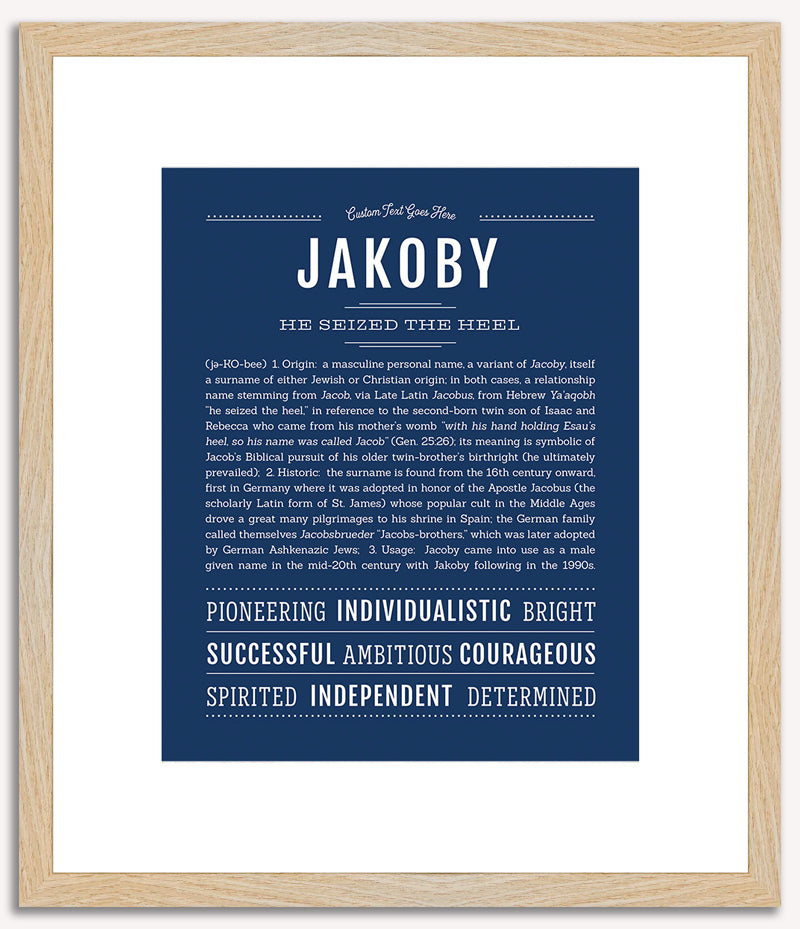 Jakoby | Name Art Print