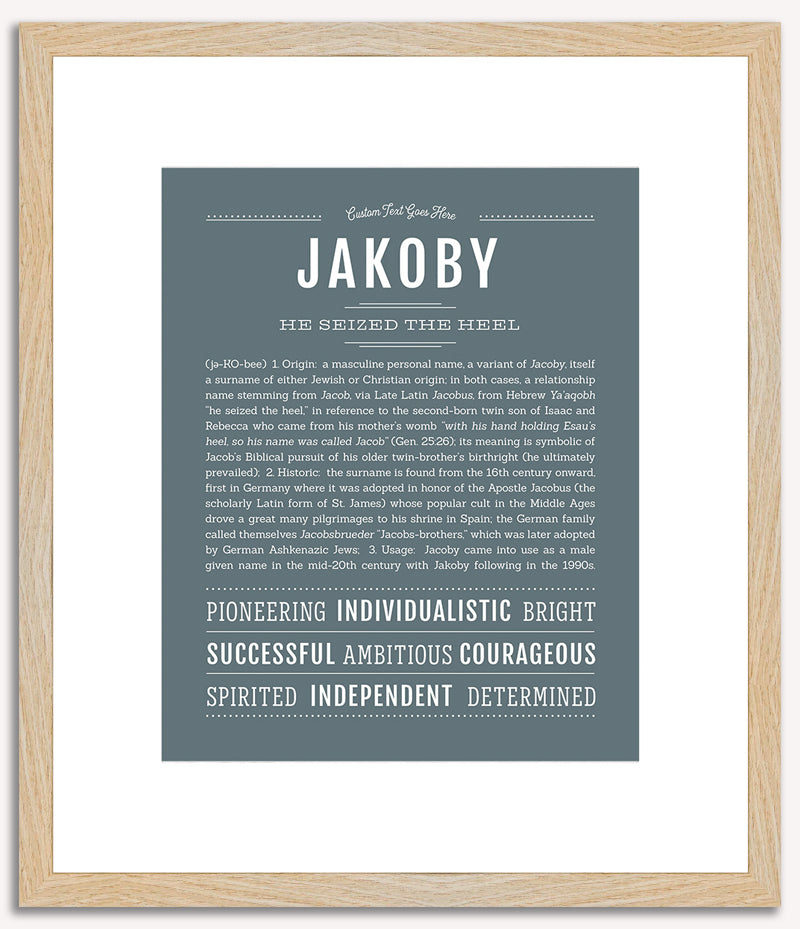 Jakoby | Name Art Print