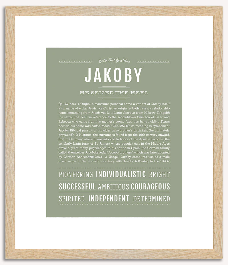 Jakoby | Name Art Print