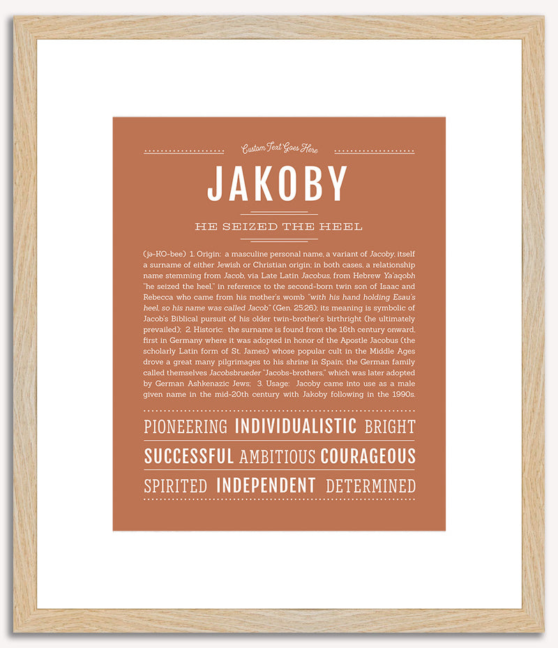 Jakoby | Name Art Print