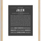 Jalen | Name Art Print