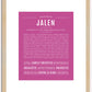 Jalen | Name Art Print