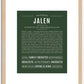 Jalen | Name Art Print