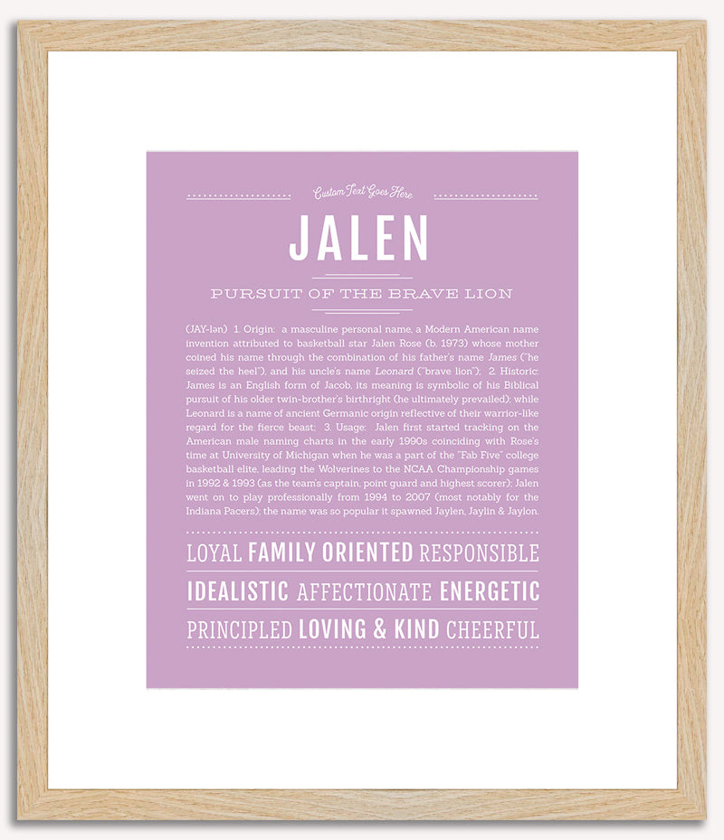 Jalen | Name Art Print