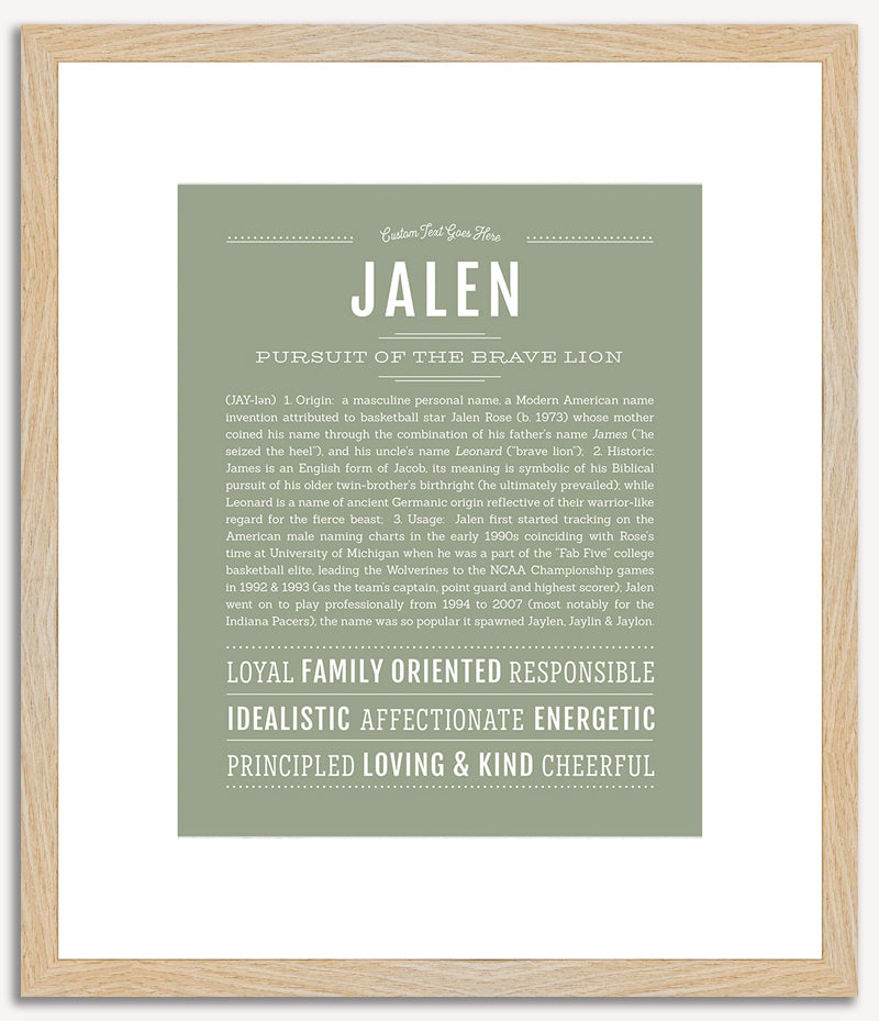 Jalen | Name Art Print