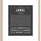 Jamal | Name Art Print