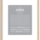 Jamal | Name Art Print