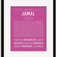 Frame Options | Dark Pink | Black Frame, Matted