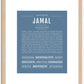 Jamal | Name Art Print