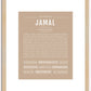 Jamal | Name Art Print