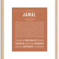 Jamal | Name Art Print