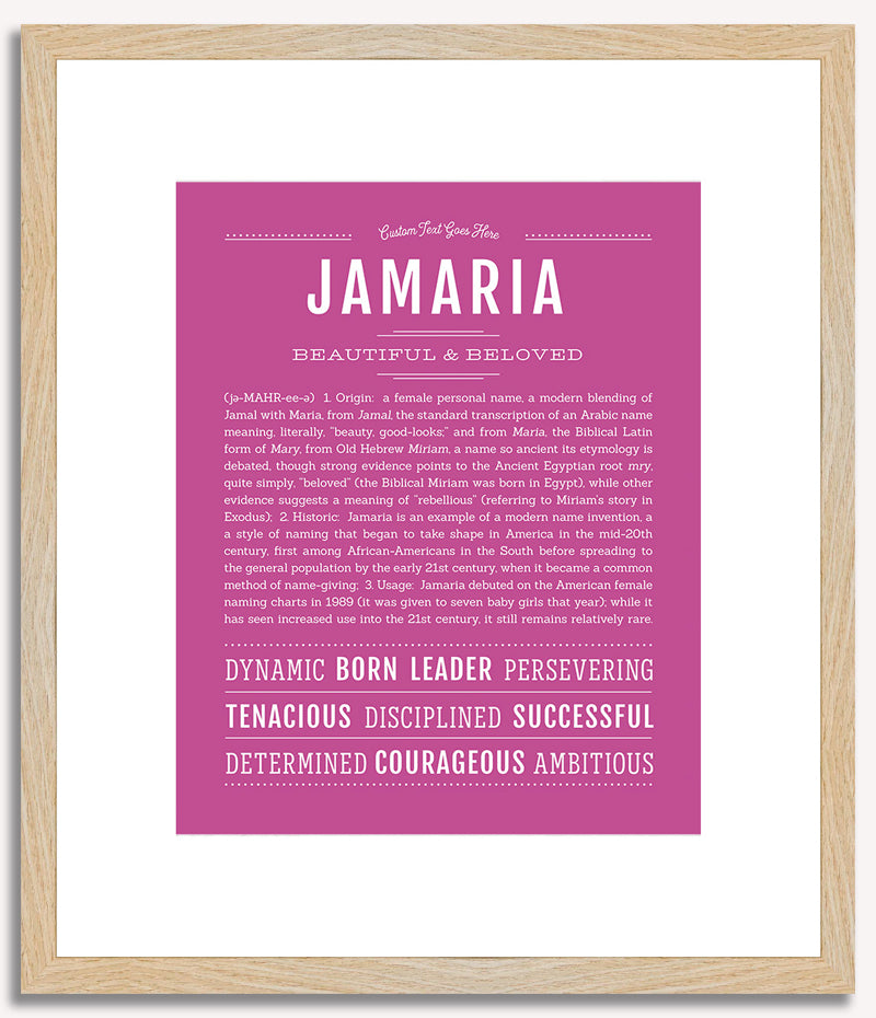 Jamaria | Name Art Print