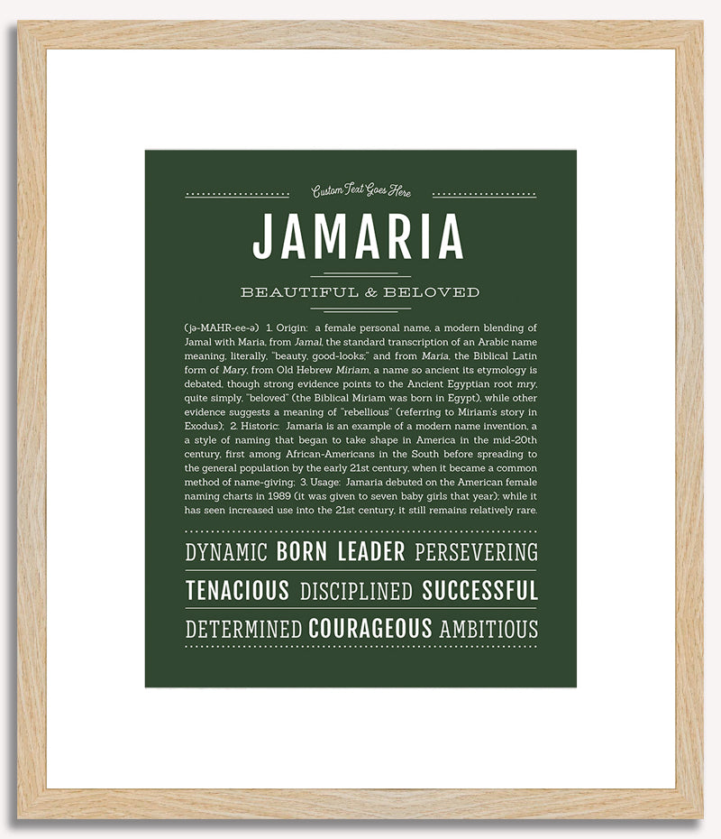 Jamaria | Name Art Print