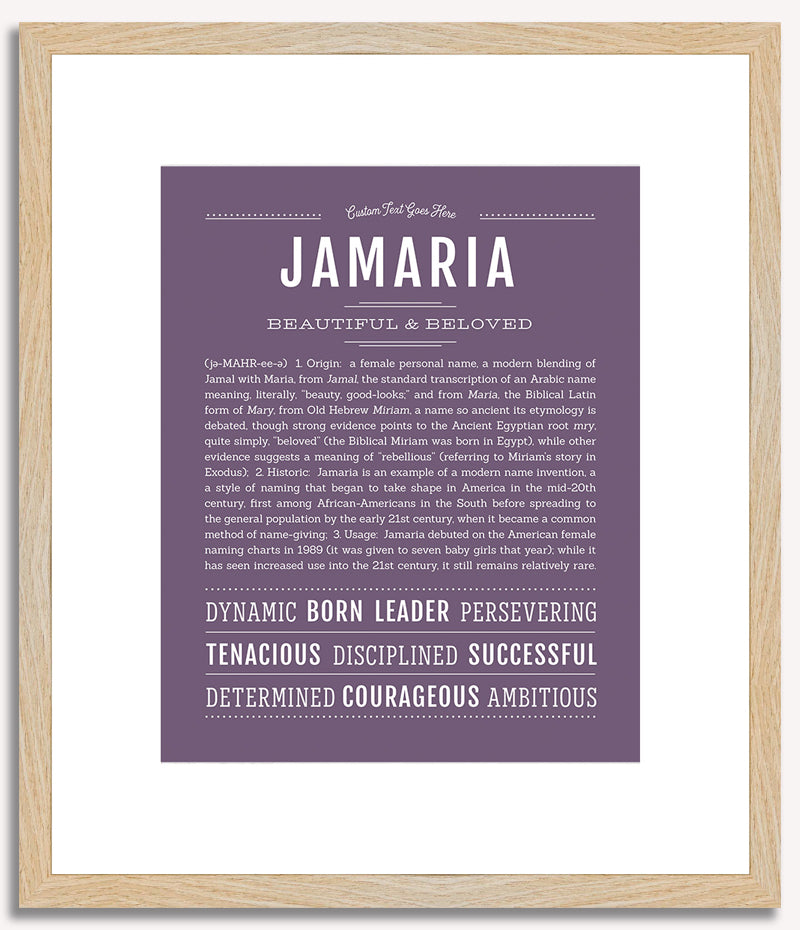 Jamaria | Name Art Print