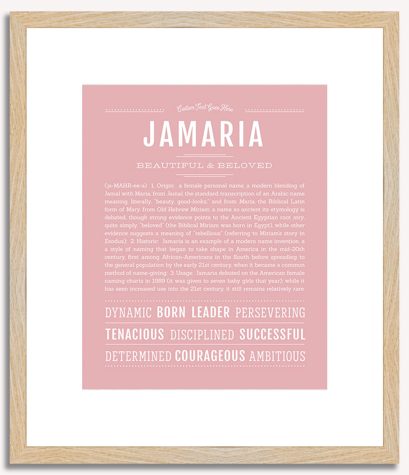 Jamaria | Name Art Print