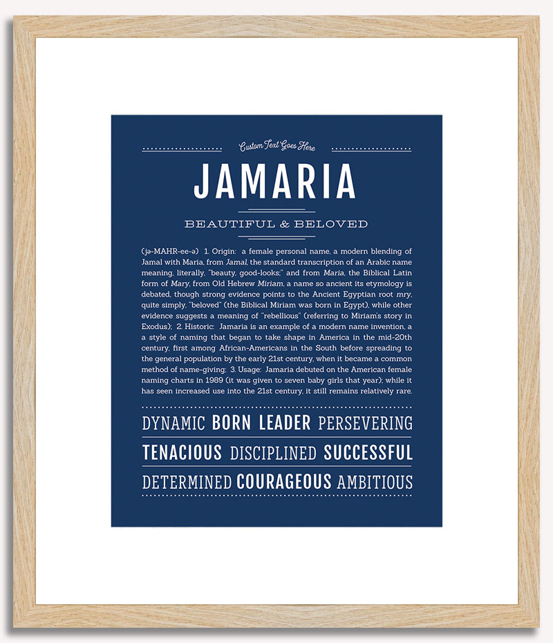 Jamaria | Name Art Print