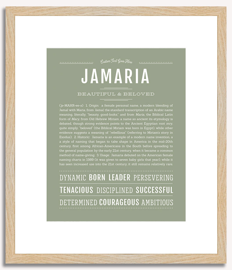 Jamaria | Name Art Print