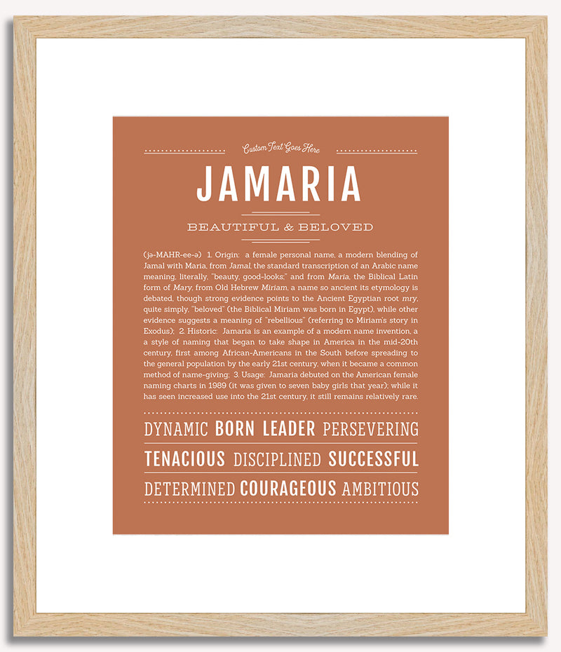 Jamaria | Name Art Print