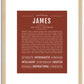 James | Name Art Print