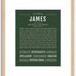 James | Name Art Print