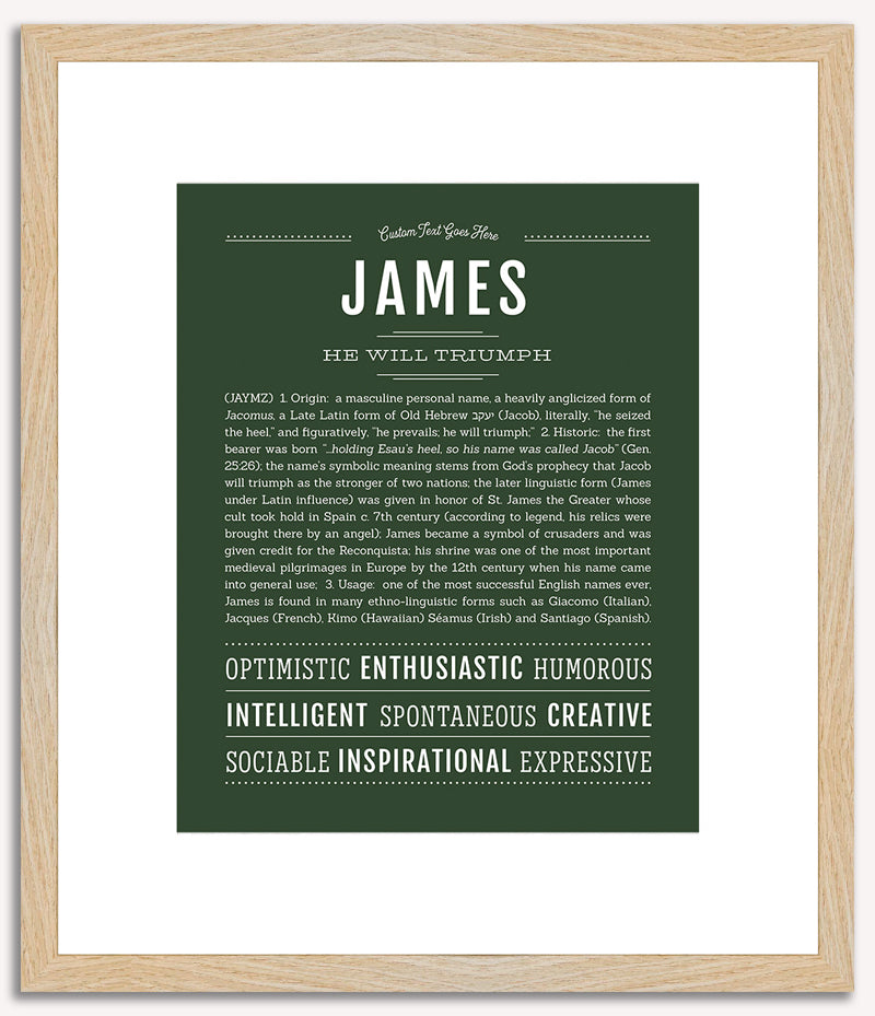 James | Name Art Print