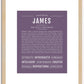 James | Name Art Print