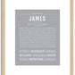 James | Name Art Print