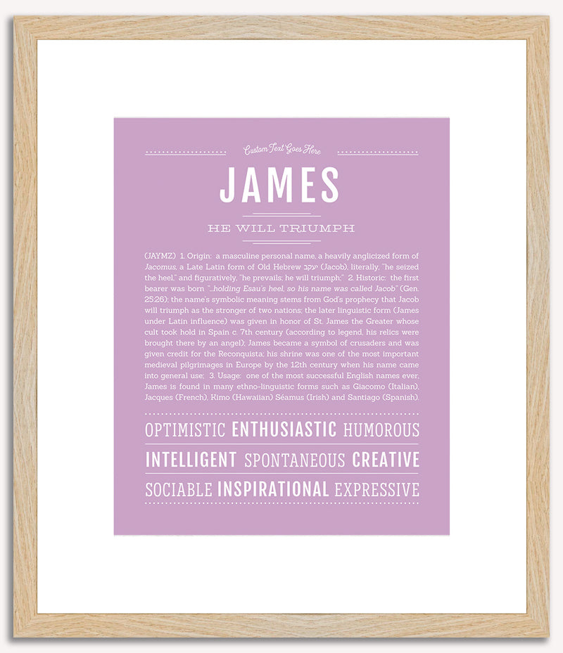 James | Name Art Print