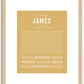 James | Name Art Print