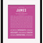 Frame Options | Dark Pink | Black Frame, Matted