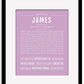 Frame Options | Lilac | Black Frame, Matted