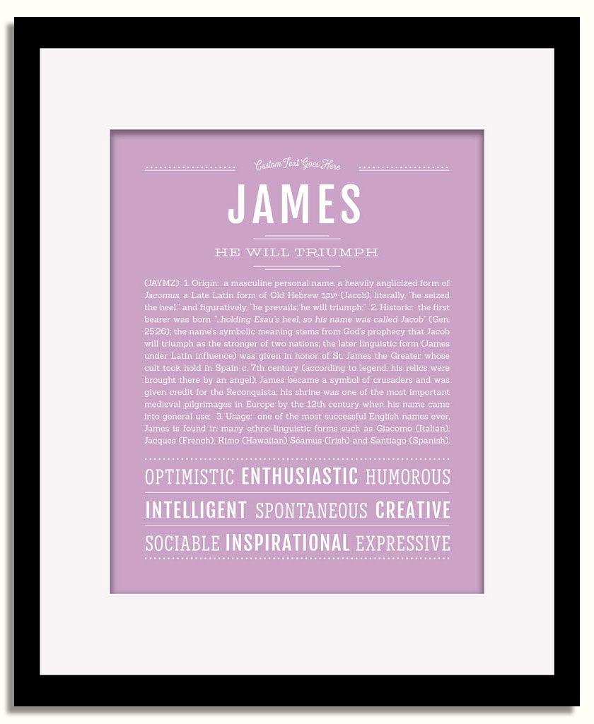 Frame Options | Lilac | Black Frame, Matted