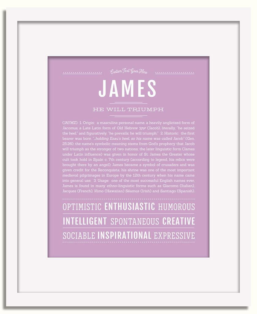 Frame Options | Lilac | White Frame, Matted