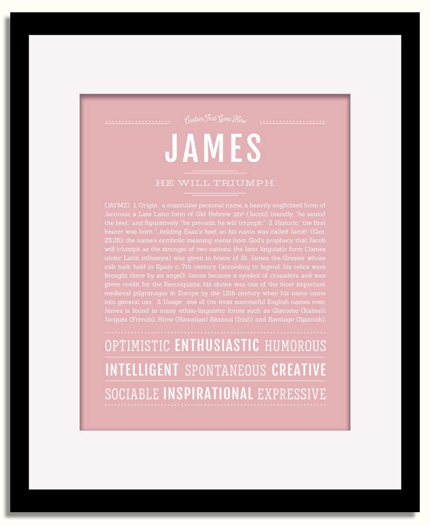 Frame Options | Dusty Rose | Black Frame, Matted