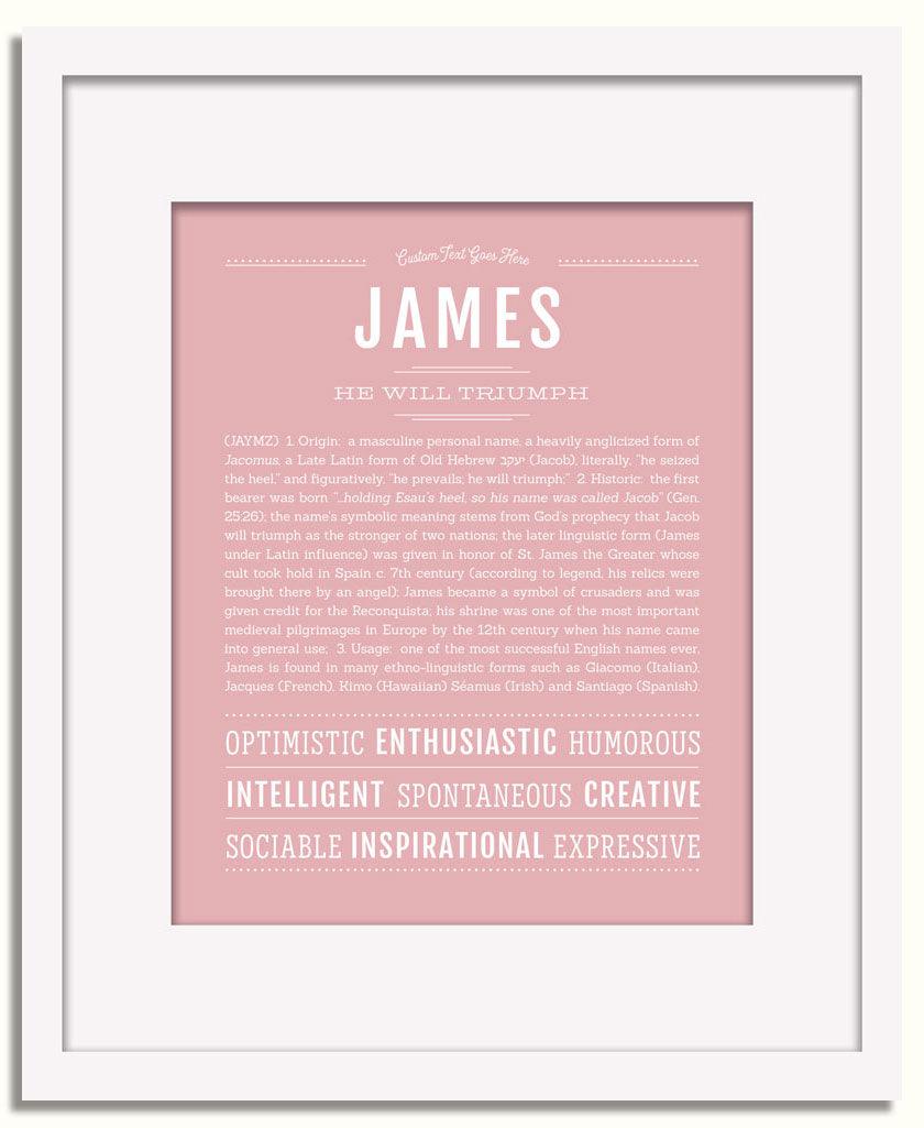 Frame Options | Dusty Rose | White Frame, Matted