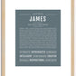 James | Name Art Print