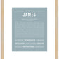 James | Name Art Print