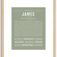 James | Name Art Print