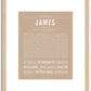 James | Name Art Print