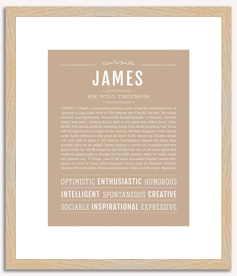 James | Name Art Print