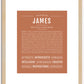 James | Name Art Print